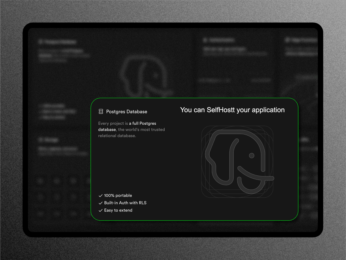 Supabase dashboard screenshot